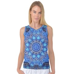 Fractal Mandala Abstract Women s Basketball Tank Top by Wegoenart