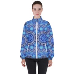 Fractal Mandala Abstract High Neck Windbreaker (women) by Wegoenart