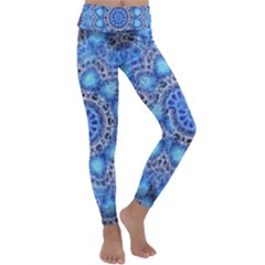 Fractal Mandala Abstract Kids  Lightweight Velour Classic Yoga Leggings