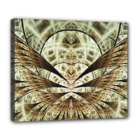 Pattern Nature Desktop Fractals Deluxe Canvas 24  X 20  (stretched) by Wegoenart