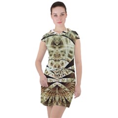 Pattern Nature Desktop Fractals Drawstring Hooded Dress