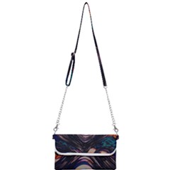 Pattern Texture Fractal Colorful Mini Crossbody Handbag