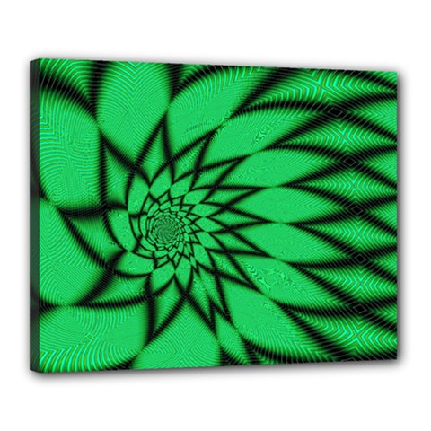 The Fourth Dimension Fractal Canvas 20  X 16  (stretched) by Wegoenart