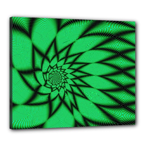 The Fourth Dimension Fractal Canvas 24  X 20  (stretched) by Wegoenart