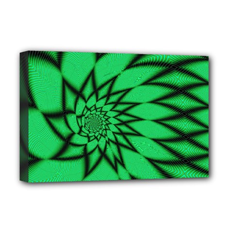 The Fourth Dimension Fractal Deluxe Canvas 18  X 12  (stretched) by Wegoenart