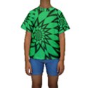 The Fourth Dimension Fractal Kids  Short Sleeve Swimwear View1