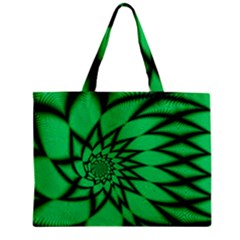 The Fourth Dimension Fractal Zipper Mini Tote Bag by Wegoenart