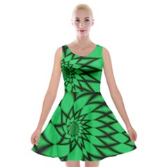 The Fourth Dimension Fractal Velvet Skater Dress