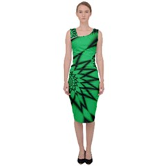 The Fourth Dimension Fractal Sleeveless Pencil Dress