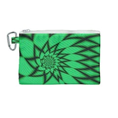 The Fourth Dimension Fractal Canvas Cosmetic Bag (medium) by Wegoenart