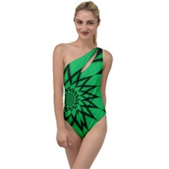 The Fourth Dimension Fractal To One Side Swimsuit by Wegoenart