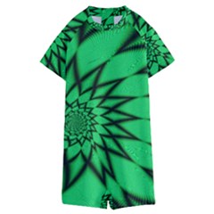 The Fourth Dimension Fractal Kids  Boyleg Half Suit Swimwear