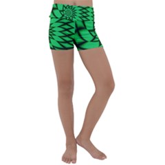 The Fourth Dimension Fractal Kids  Lightweight Velour Yoga Shorts