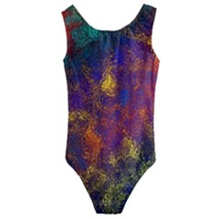 Pattern Background Wallpaper Kids  Cut-out Back One Piece Swimsuit