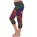 Pattern Background Wallpaper Lightweight Velour Capri Yoga Leggings View2