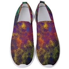 Pattern Background Wallpaper Men s Slip On Sneakers