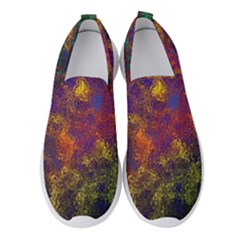 Pattern Background Wallpaper Women s Slip On Sneakers