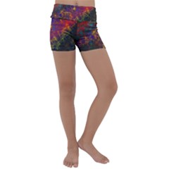 Pattern Background Wallpaper Kids  Lightweight Velour Yoga Shorts