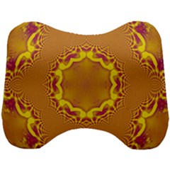 Abstract Fractal Pattern Washed Out Head Support Cushion by Wegoenart