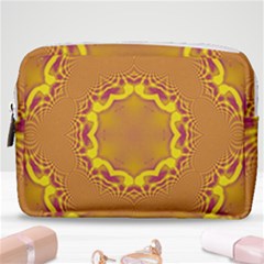 Abstract Fractal Pattern Washed Out Make Up Pouch (medium)