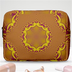 Abstract Fractal Pattern Washed Out Make Up Pouch (large)