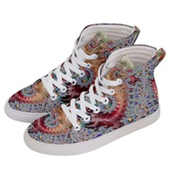 Fractal Artwork Design Pattern Women s Hi-top Skate Sneakers by Wegoenart