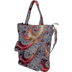 Fractal Artwork Design Pattern Shoulder Tote Bag