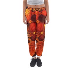 Leaf Autumn Nature Background Women s Jogger Sweatpants by Wegoenart