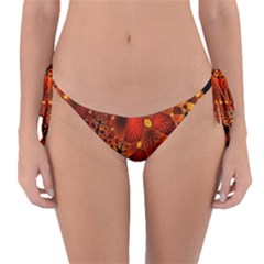 Leaf Autumn Nature Background Reversible Bikini Bottom by Wegoenart