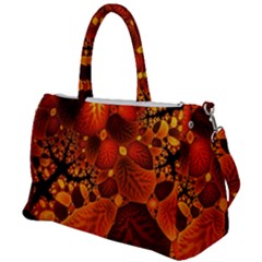 Leaf Autumn Nature Background Duffel Travel Bag by Wegoenart