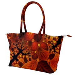 Leaf Autumn Nature Background Canvas Shoulder Bag