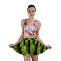 Fractal Background Abstract Green Mini Skirt by Wegoenart