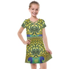 Fractal Tree Abstract Fractal Art Kids  Cross Web Dress