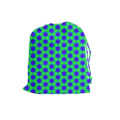 Background Pattern Structure Drawstring Pouch (large) by Wegoenart