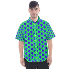 Background Pattern Structure Men s Short Sleeve Shirt