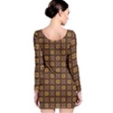 Background Pattern Structure Long Sleeve Bodycon Dress View2