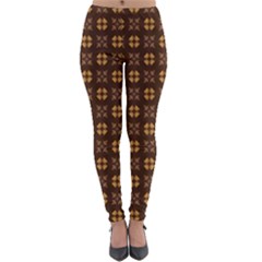 Background Pattern Structure Lightweight Velour Leggings