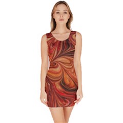 Marbled Paper Mottle Color Movement Bodycon Dress by Wegoenart