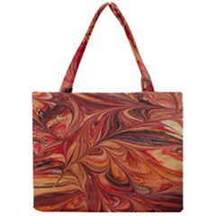 Marbled Paper Mottle Color Movement Mini Tote Bag by Wegoenart