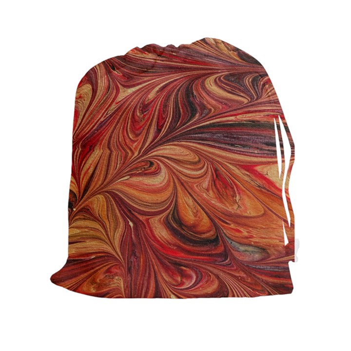 Marbled Paper Mottle Color Movement Drawstring Pouch (XXL)