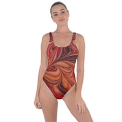 Marbled Paper Mottle Color Movement Bring Sexy Back Swimsuit by Wegoenart