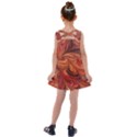 Marbled Paper Mottle Color Movement Kids  Cross Back Dress View2