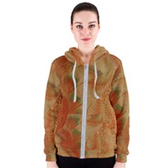 Mottle Color Movement Colorful Women s Zipper Hoodie by Wegoenart