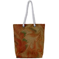 Mottle Color Movement Colorful Full Print Rope Handle Tote (small)