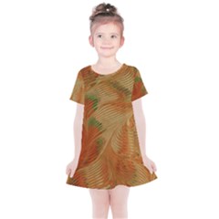 Mottle Color Movement Colorful Kids  Simple Cotton Dress