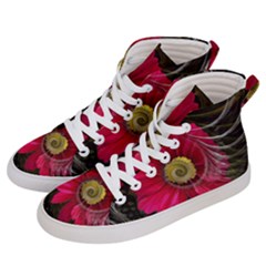 Fantasy Flower Fractal Blossom Men s Hi-top Skate Sneakers