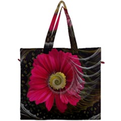 Fantasy Flower Fractal Blossom Canvas Travel Bag