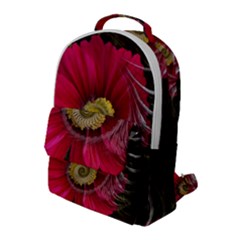 Fantasy Flower Fractal Blossom Flap Pocket Backpack (large)