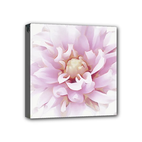 Abstract Transparent Image Flower Mini Canvas 4  X 4  (stretched) by Wegoenart