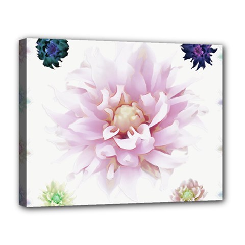 Abstract Transparent Image Flower Canvas 14  X 11  (stretched) by Wegoenart